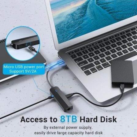 Vention Docking USB 2.0 CHPBB 3 puertos USB 1 Micro USB PD 1 RJ45 Negro Vention Docking USB 2.0 CHPBB 3 puertos USB 1 Micro USB PD 1 RJ45 Negro